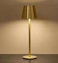 Cordless Table Lamp, Portable Battery Operated Lamp with 3 Color Temps and Stepless Dimming, Rechargeable Table Lamp for Dinner, Desk, Cafe, Outdoor (Brushed Gold) by Keysays