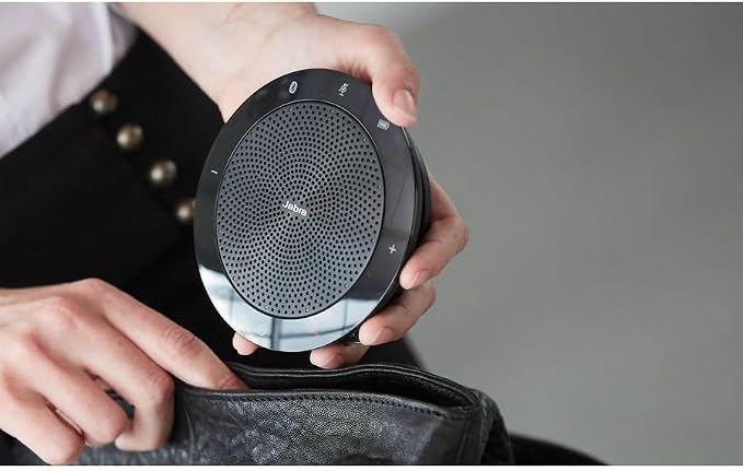 Jabra Speak 510 UC Wireless Bluetooth Speakerphone – Outstanding Sound Quality, Portable Conference Speaker for Holding Meetings Anywhere - Certified for Zoom & Google Meet - Image 2