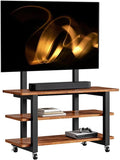 Mobile TV Stand Cart with Wheels for 32-70 inch Screens, Rolling AV Display by Majzya