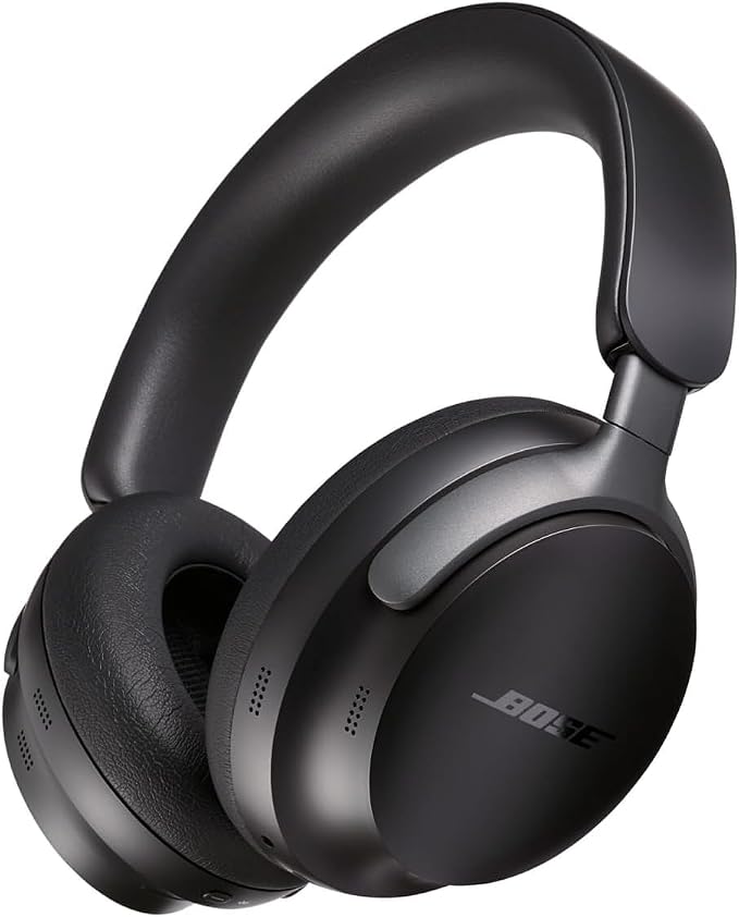 Bose QuietComfort Ultra Bluetooth Headphones, Wireless Headphones with Spatial Audio, Over Ear Noise Cancelling with Mic, Up to 24 Hours of Playtime, Black by Unknown