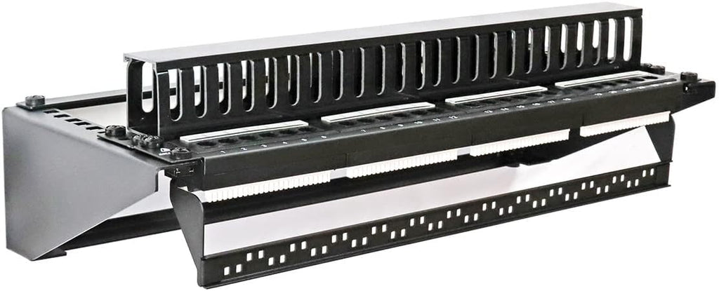 AEONS 4U 19-Inch Foldable Vertical & Horizontal Wall Mount Bracket Server Rack for Computer Network IT Studio Equipment Low-Profile Wallmount Black - Image 2