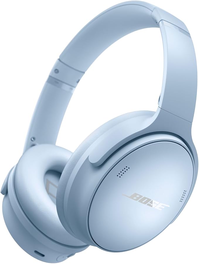 Bose QuietComfort Wireless Noise Cancelling Headphones, Bluetooth Over Ear Headphones with Up to 24 Hours of Battery Life, Moonstone Blue - Limited Edition (Renewed) by Unknown