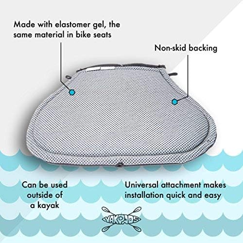 Cascade Creek Cushioned Seat Pad by, Gel Seat Pad for Kayaks and Kayak Accessories, for Outdoor Watersports and Recreation - Image 4