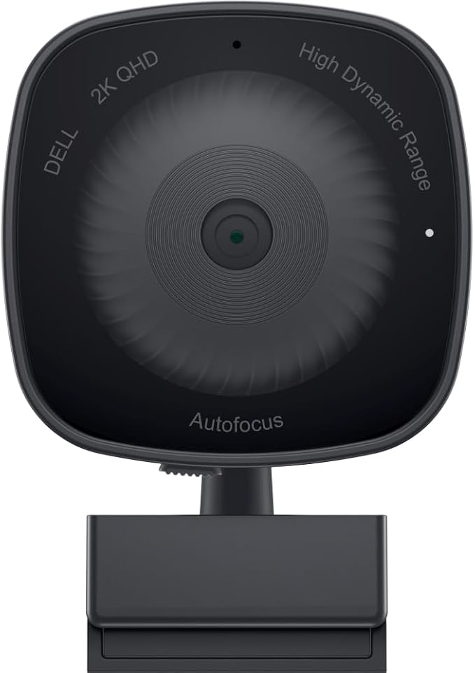 Dell 2K QHD Webcam WB3023, Sony Sensor, Noise Reduction Mic | Teams Certified, 78° Field of View, 2X Digital Zoom, HDR, Face Detection, Tilt and Swivel, USB-A - Image 2