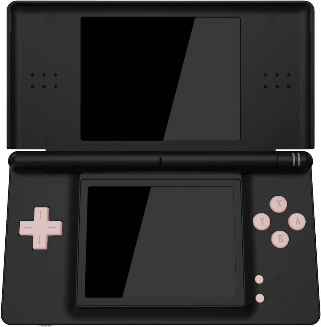 eXtremeRate Cherry Blossoms Pink Replacement Full Set Buttons for Nintendo DS Lite Handheld Console, Custom D-pad A B X Y Start Select R L Power Volume Keys for Nintendo DS Lite NDSL - Console Without - Image 6