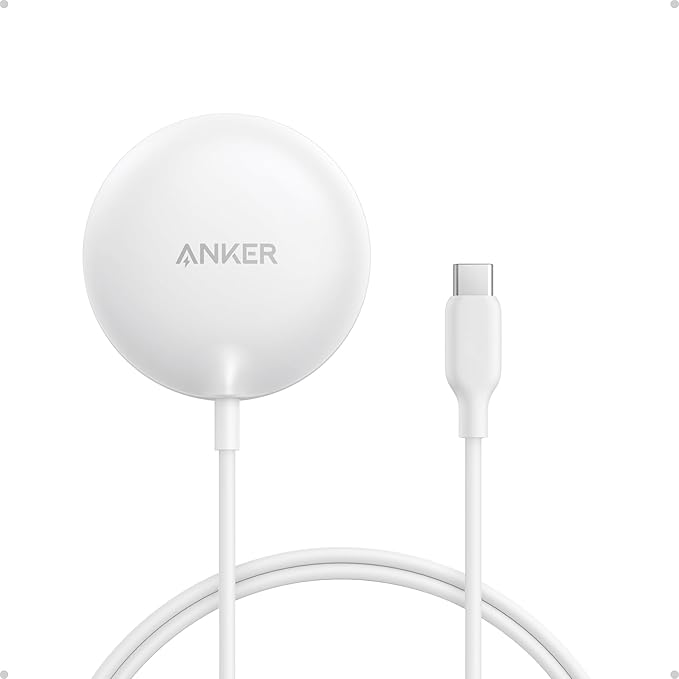 Anker Zolo MagSafe-Compatible Wireless Charger with Qi2 15W Fast Charging | Qi2-Certified Charging Pad for iPhone 17 - 12 Series, AirPods, and More (Adapter Not Included, Not for Pixel) by Unknown
