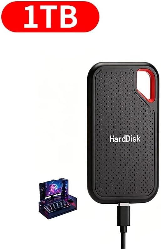 1TB External SSD Portable Solid State Drive, USB 3.0 SSD External Hard Drive for Windows Mac Android Linux, Compact 2.5 Inch Portable Storage Drive for Files Photos Videos - Image 2