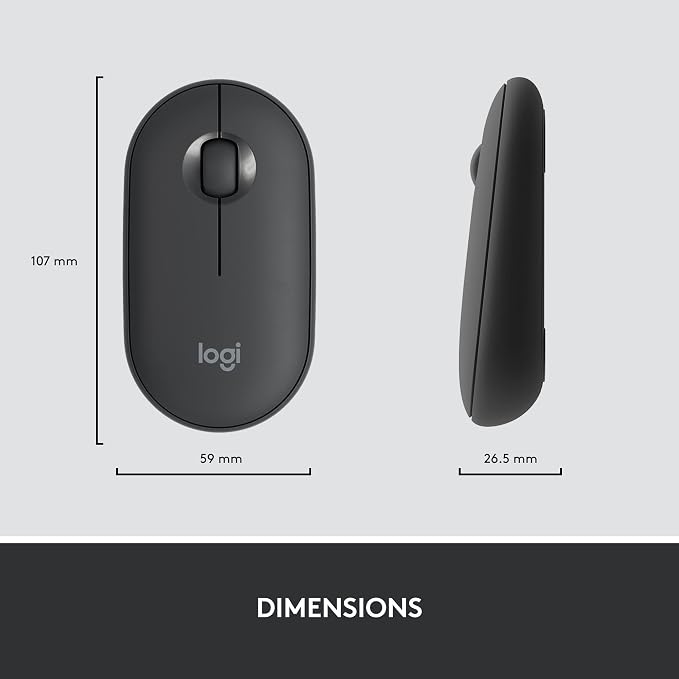 Logitech MK470 Slim Compact Wireless Keyboard and Mouse Combo - Graphite | Compact low-profile quiet keyboard with number pad, slim ambidextrous quiet mouse with 3 non-customizable buttons, Windows PC - Image 10
