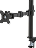 Amazon Basics Single Computer Monitor Stand with Cable Management, Height Adjustable VESA Desk Arm Mount, Fully Adjustable Tilt and Rotation, Steel, Black, Fits 13-30" Screens by AmazonBasics