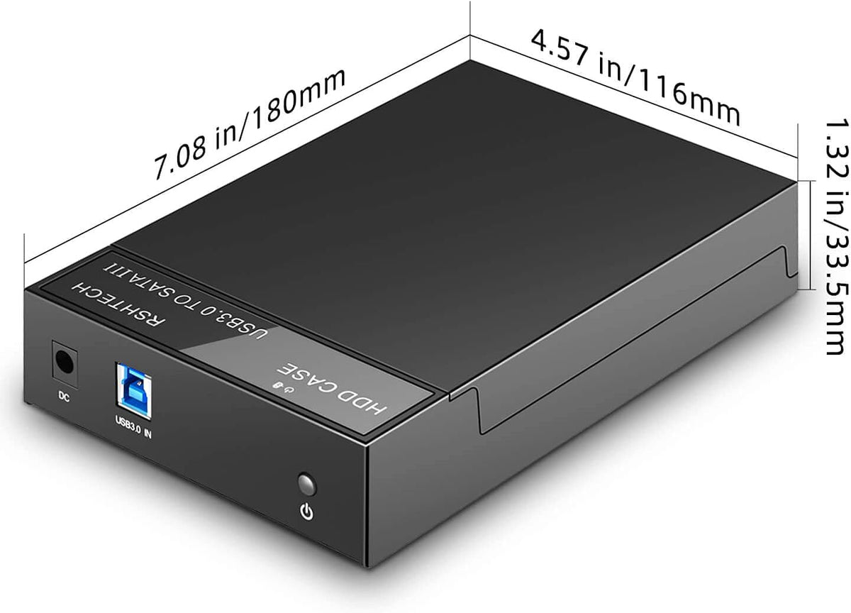 RSHTECH Hard Drive Enclosure, USB 3.0 to 3.5 in SATA HDD Dock, RSH-319 - Image 5