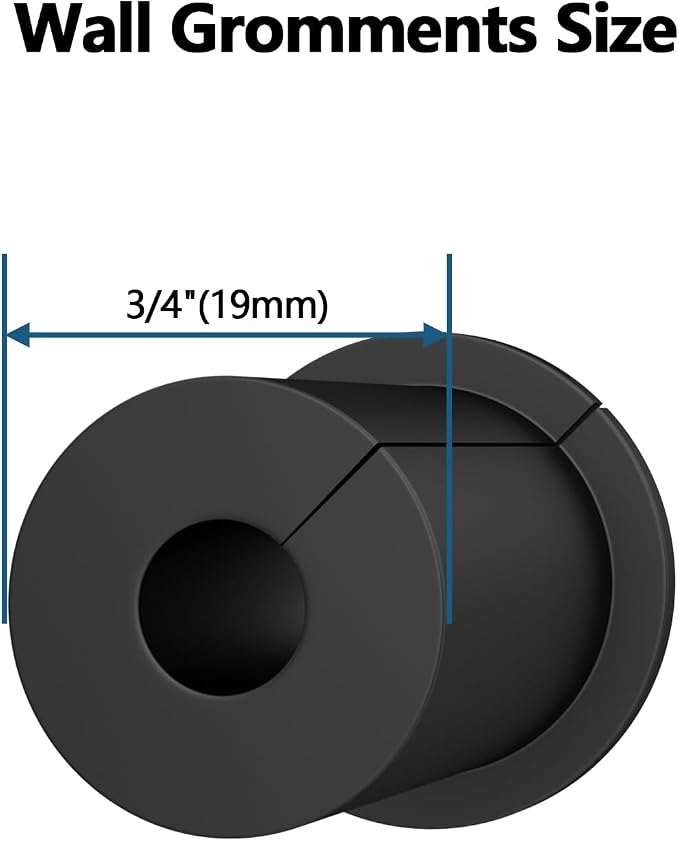 Starlink Cable Routing kit for 3/4inch Wall Hole,4PCS starlink Wall Grommets Accessories for Cables Pass Through mounting kit Including 3/4” Spade Drill bit,Wall Wires cilps and Cable Routing Tool - Image 3