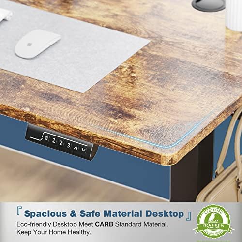 DUMOS 41 Inch Electric Standing Desk, Memory Adjustable Home Office Desk - Image 4