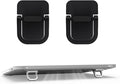 2pcs Keyboard Stands, Mini Laptop Stand for Desk, Portable Laptop Stand Compatible with MacBook Air Pro, Dell XPS, Lenovo, HP More. (Black) by WedFeir