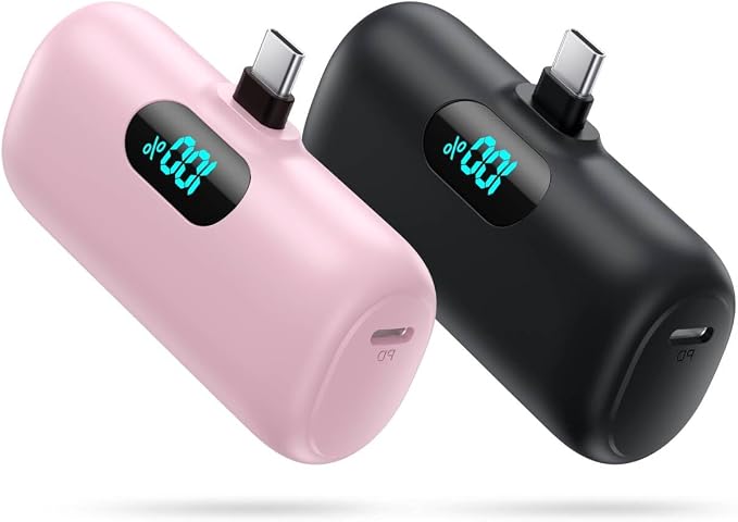 [2 Pack]Portable Charger Power Bank for iPhone 17/16/15,Mini USB C Portable Power Bank 5000mAh Fast Charging Battery Pack Travel Essentials for iPhone 15/16/17 Plus/17 Pro/17 Pro Max,Samsung Android by Swyop