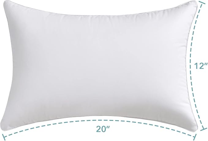 Oubonun 12"x20" Throw Pillow Insert – Plush and Supportive Decorative Cushion with 100% Cotton Cover, for Couch, Sofa, Bed, Chair – Pack of 1 - Image 7