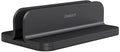 Aluminum Laptop Vertical Stand Organizer, Sturdy Laptop Computer Holder Desktop Stand Compatible with new Retina Apple MacBook Pro/Air/Neo, Mac mini & iPad Pro - Black by Jokitech