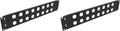2U Hinged Rack Component Panel with 16 D-Series Punch-Out Holes for 19 inches AV, Sound, Computer Equipment Racks (2U16DBP) (Pack of 2) by QiaoYoubang