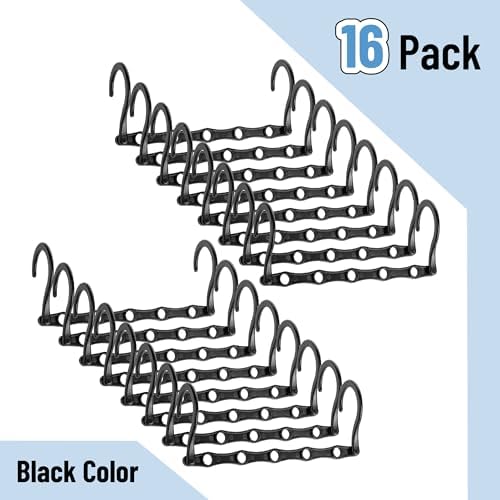 Mr. Pen- Space Saving Hangers, 16 pcs, 360° Rotating Hooks | Magic Cascading Hanger Organizer with 5 Enclosed Slots, Closet Organizers and Storage for Clothes - Image 2