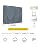 Mobile TV Stand Cover for 45-60 Inch Waterproof Moisture-proof Dust-proof TV Screen Protection Cover Grey - Image 2