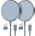 Magnetic Wireless Charger 15W Fast Charger for Cell Phone 17/ Pro Max/17 Pro/17 Air/16/15/14/13/12 Series 2 Pack Charging Pad for AirPods 3/2/Pro 2/Pro Mag-Safe Original Replacement | Fast Magnetic Wireless Charging Pads for iPhone 17/17 Air/17 Pro/17 ... by MagneticCharger