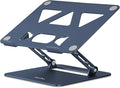 Aoviho Adjustable Laptop Stand for Desk,Portable Laptop Stand Holder and Riser,Foldable Aluminum Notebook Computer Stands for MacBook Air Pro HP Lenovo Dell Samsung Chromebook, 10-15.6 inch,Navy Blue by Aoviho