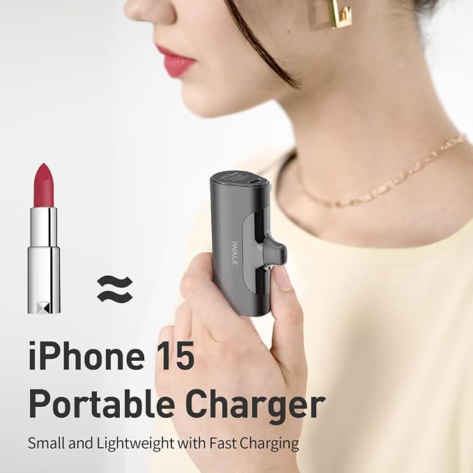 iWALK Portable Charger for iPhone 17/16/15 USB-C Small Power Bank 20W 4,500mAh Fast Charging Battery Pack Compatible with iPhone 15/16/17 Plus/17 Pro/17 Pro Max, Samsung Galaxy S25/S24/S23 Android - Image 4