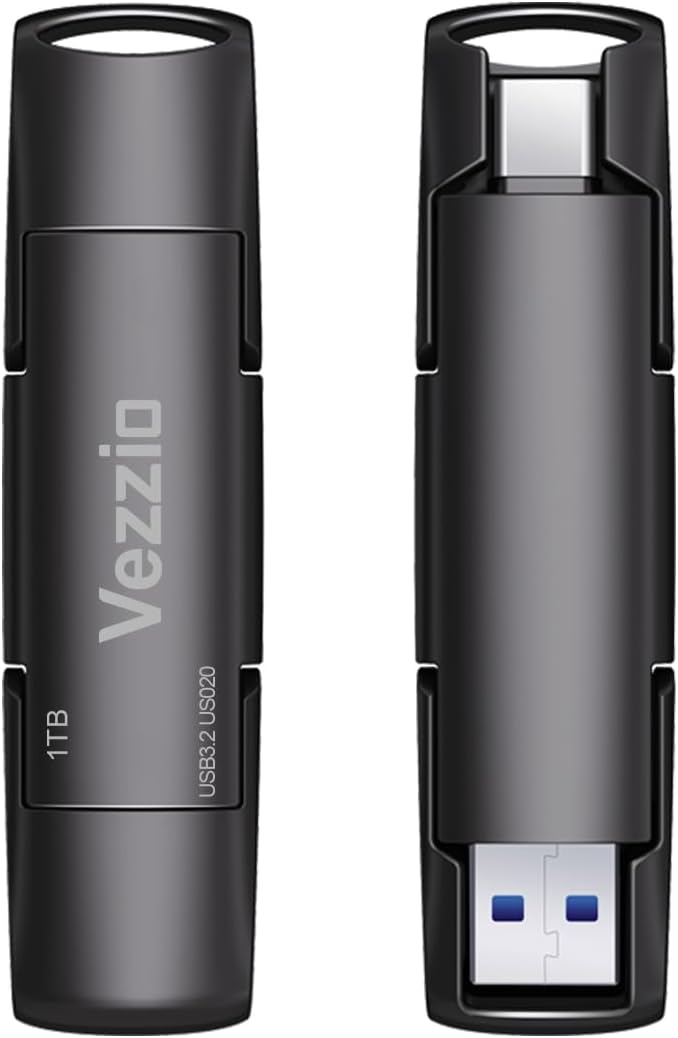 Vezzio 256GB USB C Flash Drive, USB 3.2 Gen2 Stick, Portable SSD 1000MB/s - Image 9