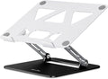 Aoviho Adjustable Laptop Stand for Desk,Portable Laptop Stand Holder and Riser,Foldable Aluminum Notebook Computer Stands for MacBook Air Pro HP Lenovo Dell Samsung, 10-15.6 inch (Silver-Gray-Black) by Aoviho