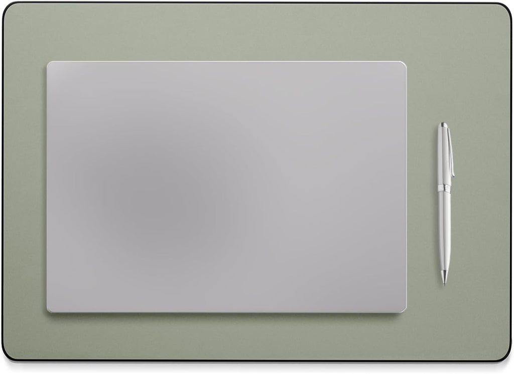 Jotsome Leather Desk Pad Mat, 17" x 12", Sage - Image 2