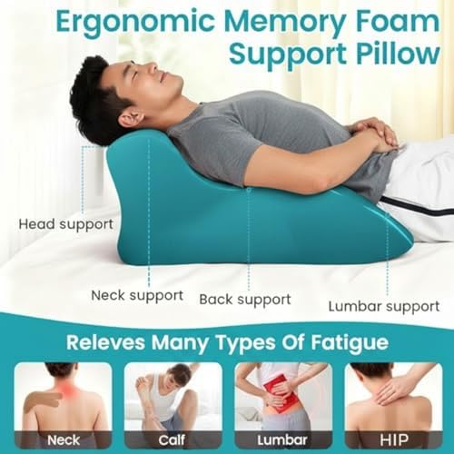 Sweet Spot Pillow, 27 Angle Perfect Positioning Pillow, Ergonomic Memory Foam Couples Pillows, Lounger Cushion Back Support, Ideal for Better Positioning(Gray) - Image 5