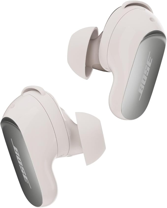 Bose QuietComfort Ultra Earbuds (2nd Gen) - Wireless Noise Cancelling Earbuds with Mic, Immersive Audio, USB-C Charging, Up to 6 Hours Battery, IPX4 Rating, White Smoke by Unknown