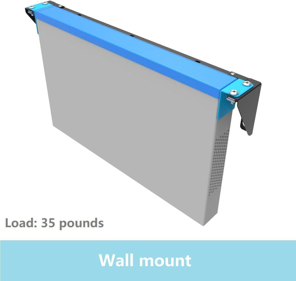 1U Vertical Wall Mount Rack - Foldable Patch Panel Bracket - Image 2