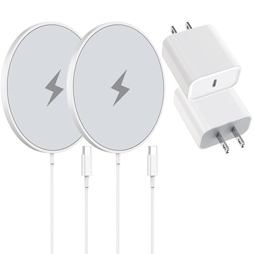 Magnetic Wireless Charger Fast Apple Mag-Safe Charger for iPhone 16 Pro Max/16 Pro/iPhone 15Pro Max/15 Plus/14/13/12/AirPods 3/2/Pro/Pro 2 Magnet Charging Pad Mag Safe Chargerwith Dual Charging Ports by Articona