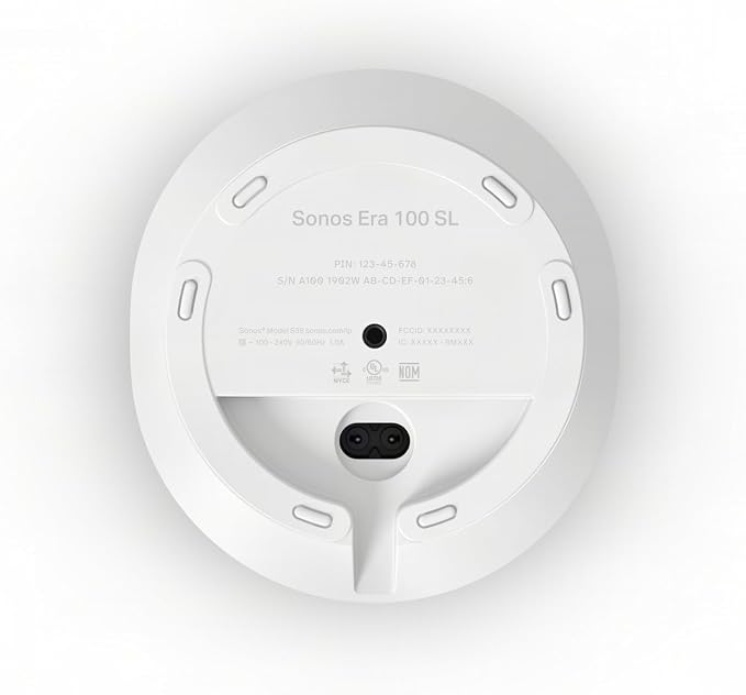 Sonos Era 100 SL Compact, Microphone-Free Speaker - White - Image 4