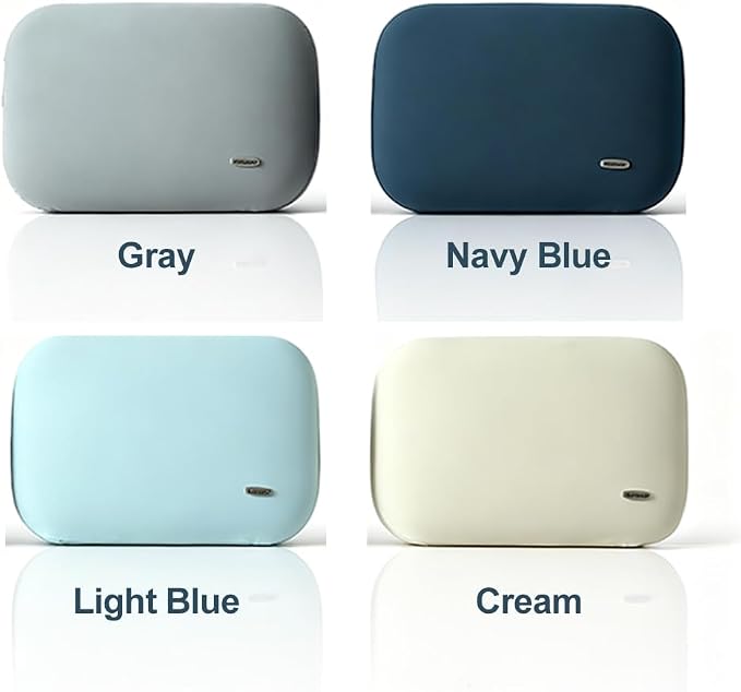 Lumbar Support Pillow Summer Soft Latex Lower Back Cushion for Car Seat | Work From Home Essentials, Cooling Slim Nap Pillow, Chair Recliner Waist Relief, Memory Foam Office Accessories, Light Blue - Image 8