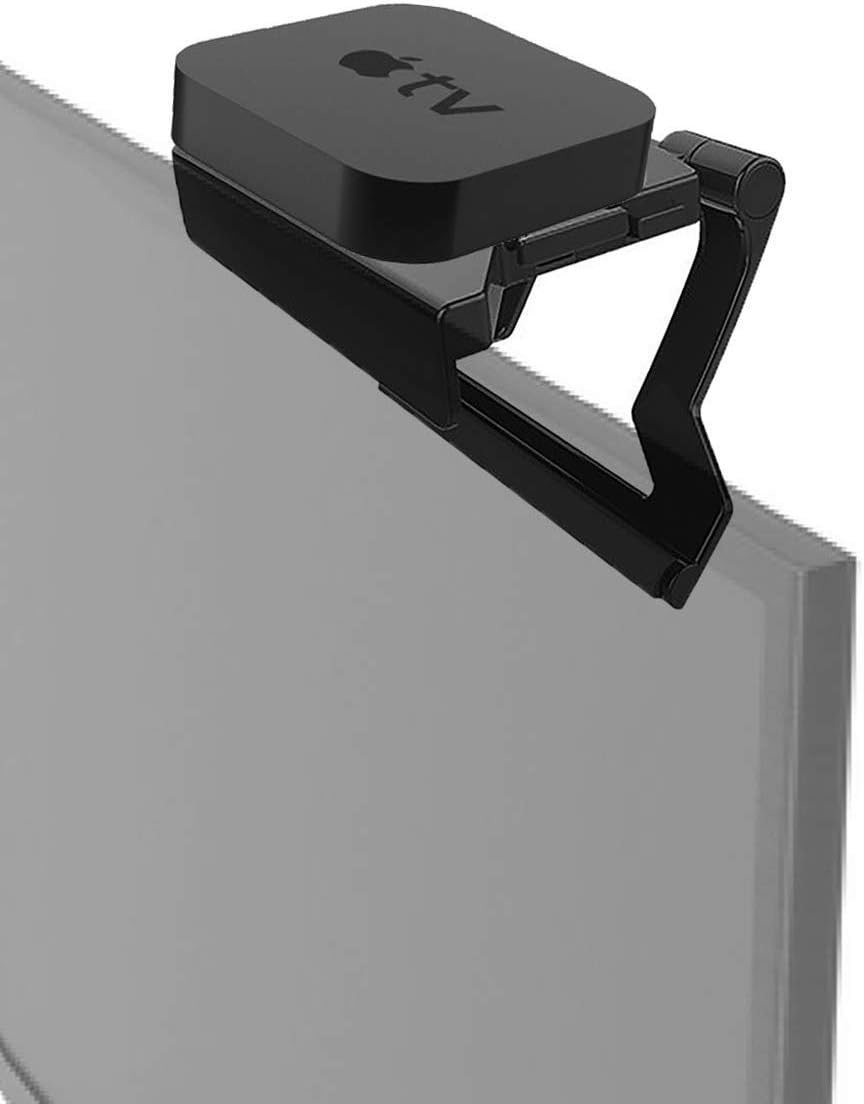 Mount Plus MP-APM-03-01 Top Shelf TV 5-inch Wide Flat Panel Adjustable Clip Mount Holder for Streaming Device, Media Boxes, Speakers and Mount Made for Apple TV (2 Pack 5 Inch) - Image 2