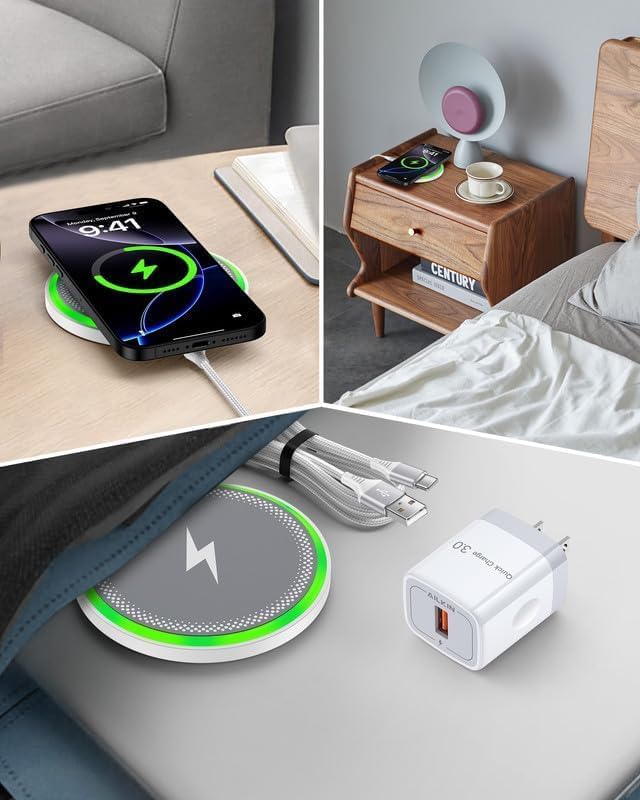 Pixel 10a 10 Pro XL Wireless Charger Android Fast Charging for Google Pixel | 15w Wireless Charging Pad with Block Cargador for Pixel 10 9 Pro Xl 8 8a, Inalmbrico Para Samsung For Galaxy S26 iPhone 17 - Image 6