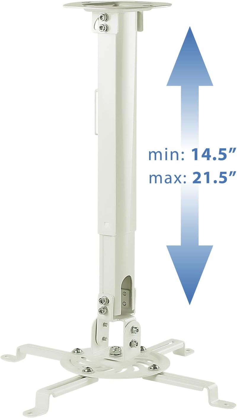 Mount-It! Ceiling Projector Mount, Adjustable 14.5-21.5", 30 lbs - Image 5