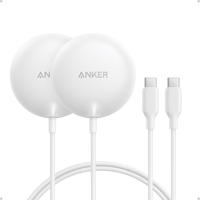 Anker Zolo MagSafe-Compatible Wireless Charger with Qi2 15W Fast Charging | Qi2-Certified Charging Pad for iPhone 17 - 12 Series, AirPods, and More (Adapter Not Included, Not for Pixel) by Unknown