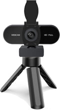 1080P HD Webcam with Microphone, Noise Cancellation, Privacy Cover, Wide-Angle Lens, Auto Light Correction, Plug & Play USB Webcam for Laptop, Desktop, PC, Mac, Zoom, Skype, Streaming (1080p) by TOYAYAYO