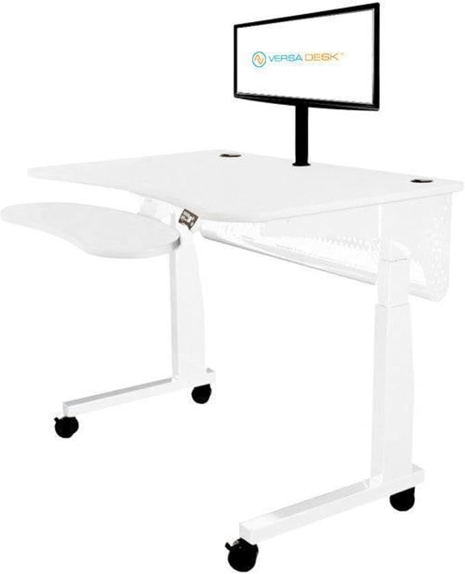 Heavy Duty Monitor Arm - Height Adjustable Desk Mount for 13” to 32" Screens - 360° Rotation, VESA Compatible, Steel Construction - Holds Up to 22 lbs | Black - Image 7
