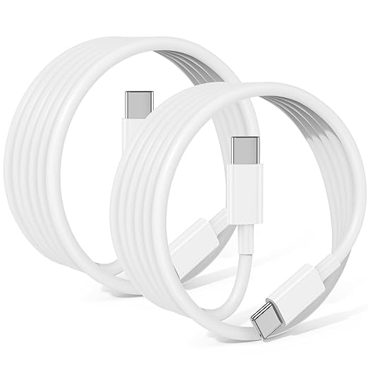 240W USB C to USB C Cable 2-Pack 10FT,Type C Fast Charging Cable for iPhone Air 17 16e 16 15 Pro Plus Pro Max，for Galaxy S25/S24, for iPad Pro/Air/mini, for MacBook Pro/Air and More by JERMASAL