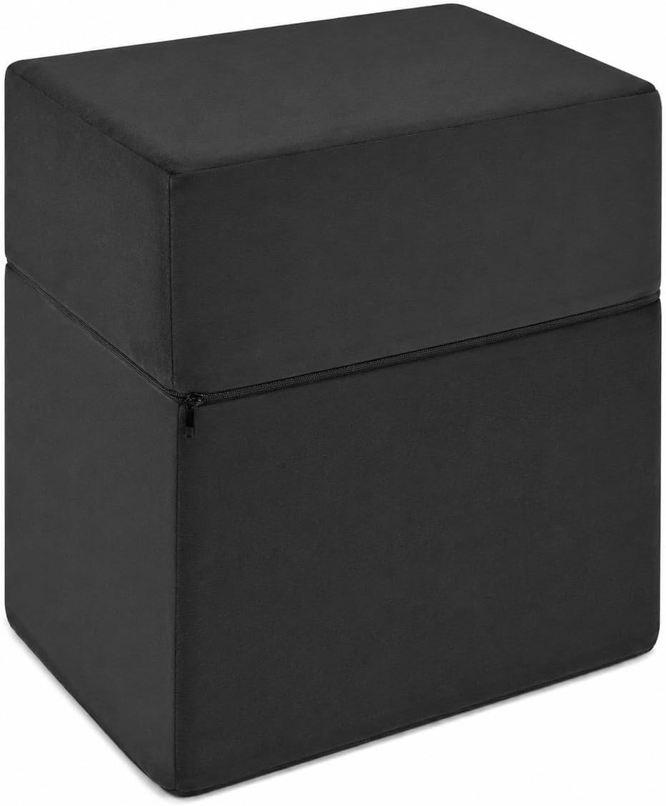 Adjustable Foot Rest Under Desk, Black by XYNEKO