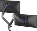 Suptek Dual Monitor Mount Stand-Height Adjustable Gas Spring Monitor Arm Desk Mount for 2 Computer Screens 17 to 35 inches - Each Arm Holds up to 24.25lbs,Black(MD8SP) by suptek