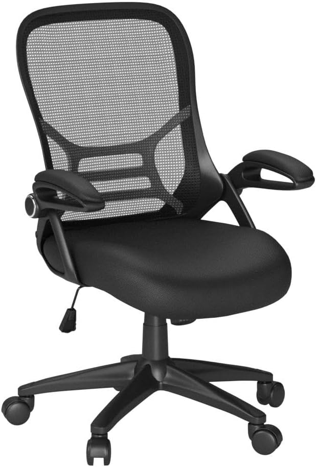 Office Chair Ergonomic Desk Chair with Adjustable Armrests, Mesh Executive Chair, Home Office Computer Chairs for Long Hours(Black) - Image 4