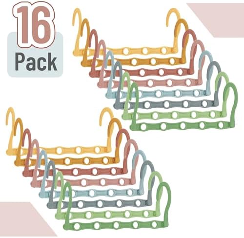 Mr. Pen- Space Saving Hangers, 16 pcs, 360° Rotating Hooks | Magic Cascading Hanger Organizer with 5 Enclosed Slots, Closet Organizers and Storage for Clothes - Image 2