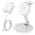 Charging Station for Apple Magnetic Wireless iPhone Mag-Safe Charger,15W 3in1 Foldable Wireless Dock Fast MagSafe Charger Stand for iPhone 17 Pro Max/16 Plus/16 ProMax/15/14/13,Apple Watch,AirPods Pro by Unknown