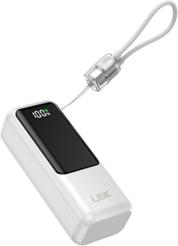 Mini Portable Charger,Small 22.5W PD Power Bank,10000mAh USB C in&Out Fast Charging Pocket Size Battery Pack,Travel Essentials Phone Charger for iPhone 17 16 15 Pro Air,Samsung S24,Android,iPad etc by LJEHC
