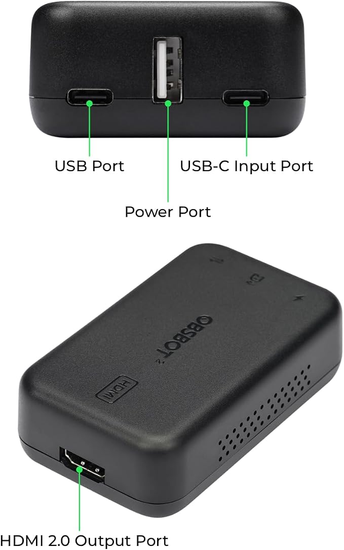 OBSBOT UVC to HDMI Adapter 2.0, for Tiny 2, Tiny 4K/1080P, Meet 4K/1080P, UVC Webcams | for Tiny 2, Tiny 4K/1080P, Meet 4K/1080P, UVC Webcams - Image 2