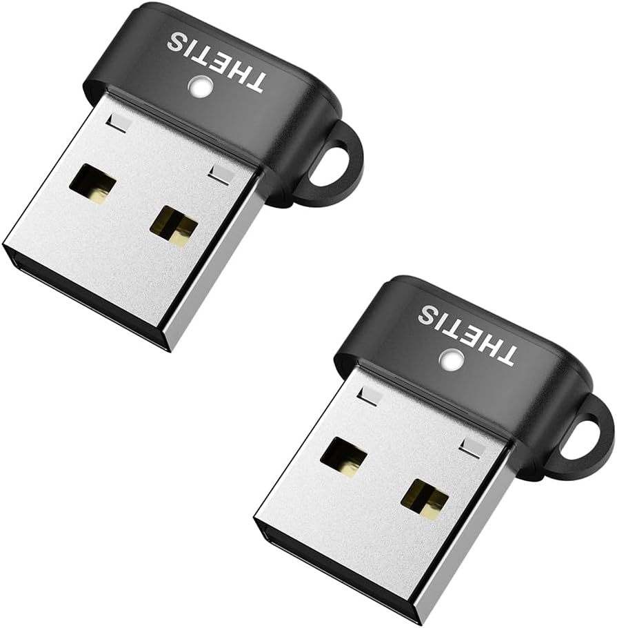 Thetis Nano-A for Business - USB A FIDO2 Security Key L1 MFA & Passkey Access for School ERP, Employee Online Account, Compatible with Coinbase Google Workspace Apple ID Window Salesfore - 2 Pack by Thetis